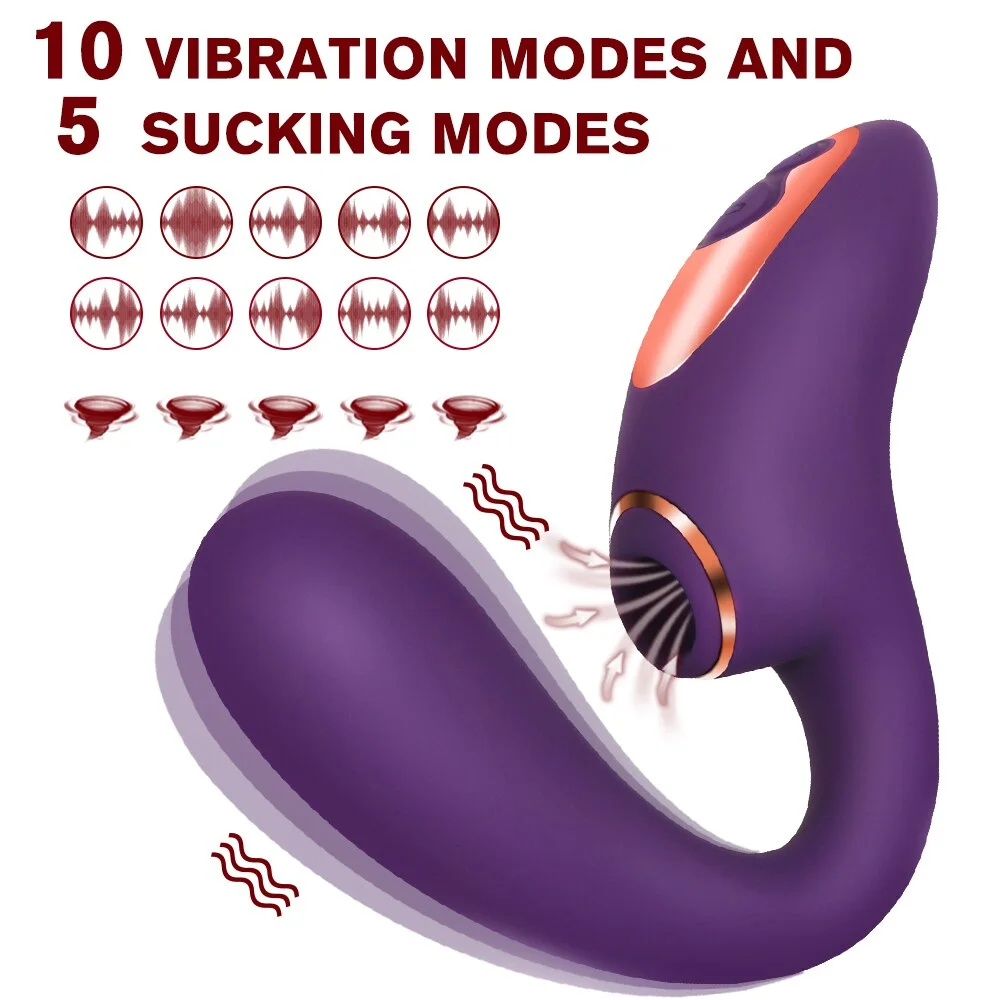 VAVDON Female Clit G-Spot Sucking Vibrators Massage Stimulators Masturbators - JDY313
