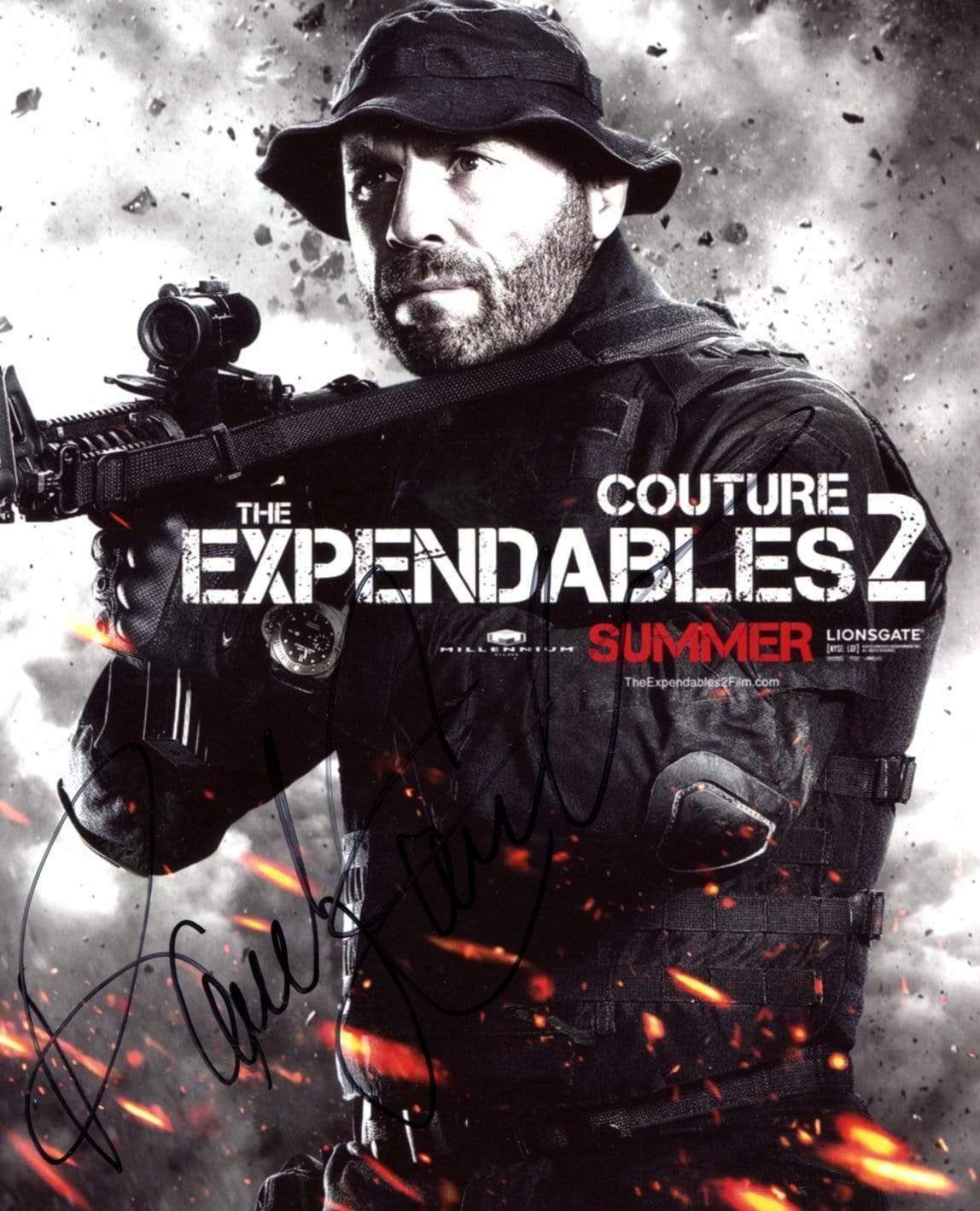 ACTOR Randy Couture `The Expendables 3` autograph, signed Photo Poster painting