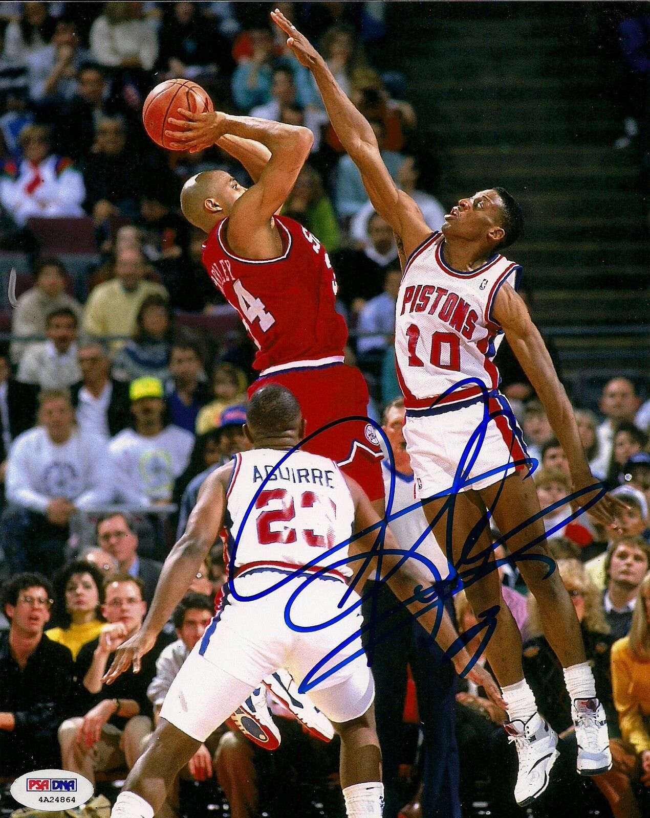 Dennis Rodman Signed Pistons 8x10 Photo Poster painting PSA/DNA COA Picture w/ Charles Barkley