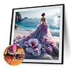 Magnifique Jupe Fille-Ronde Drill Diamond Painting-40*40CM