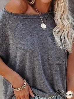 Relaxed Fit Crew Neck Tee