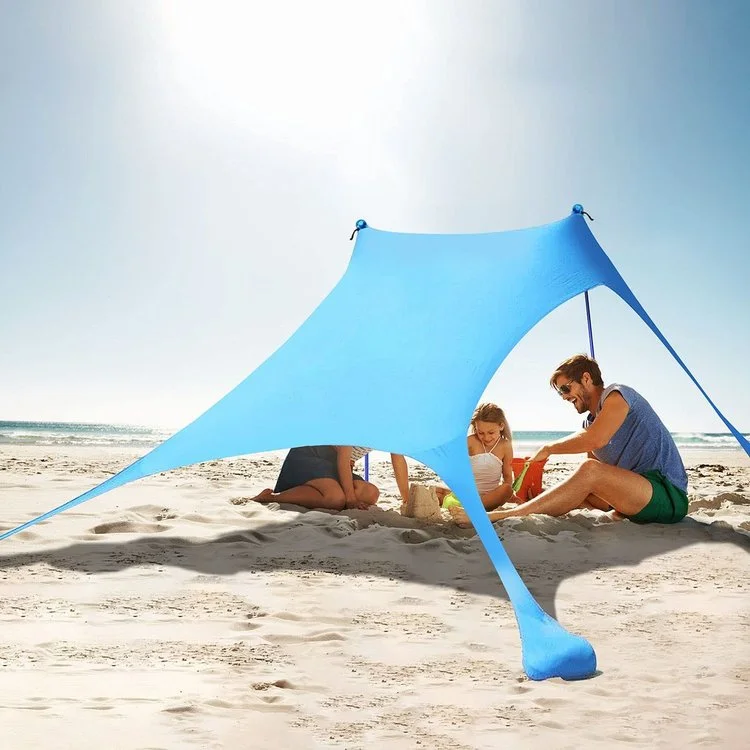 Beach Tent Sun Shade with UPF50+ UV Protection 10X10ft Beach Canopy
