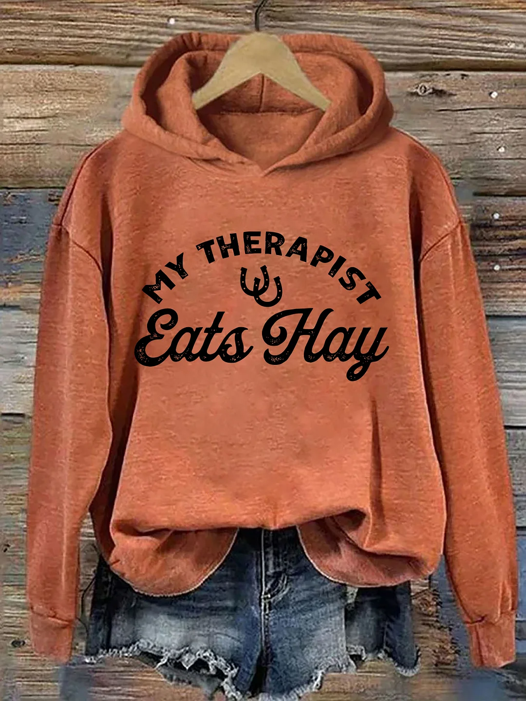 My Therapist Eats Hay Hoodie
