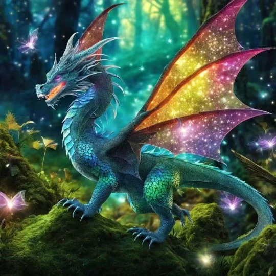 Diamond Painting Dragon Fantasy Animal Picture Diamond Art Mosaic