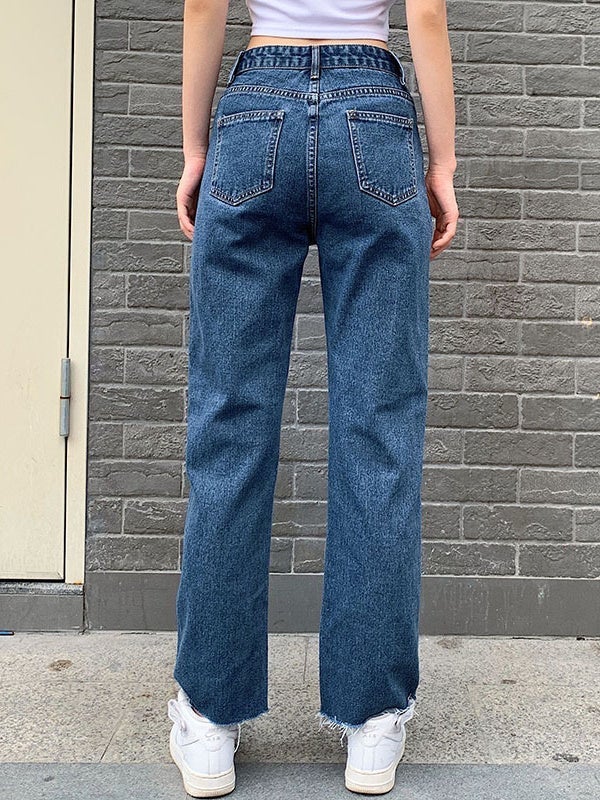 Women Half Sleeve V-neck Solid Color Dress