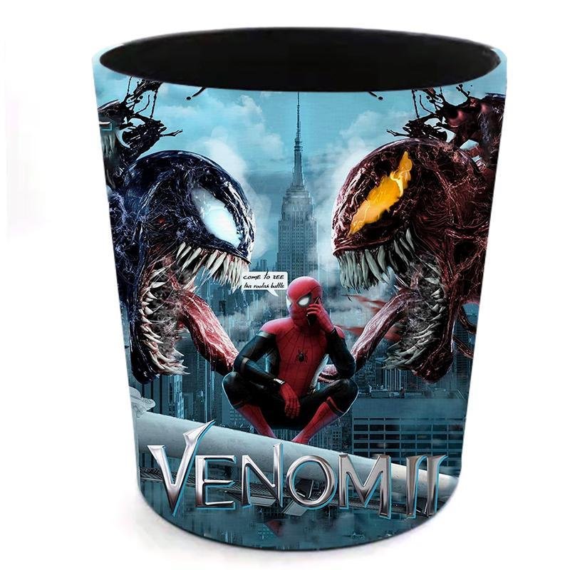 Venom Let There Be Carnage Trash Bin Table Top Household Office Indoor Use