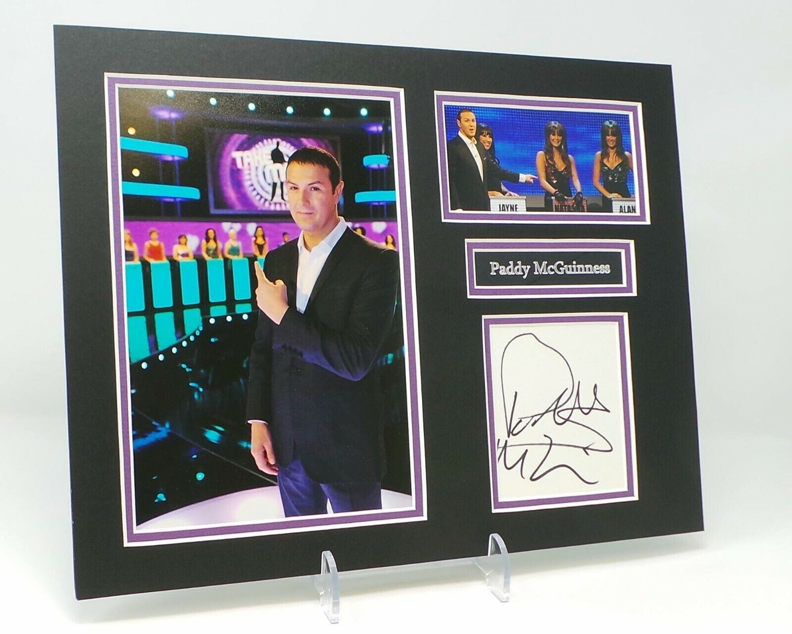 Paddy MCGUINNESS Signed Mounted Photo Poster painting Display AFTAL Take Me Out Presenter