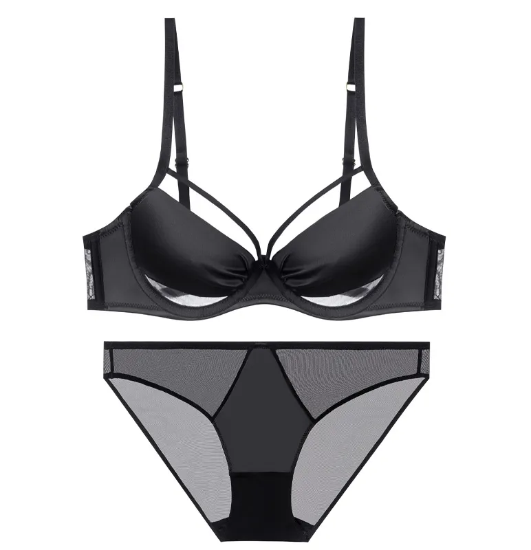 Churchf This Year's Red Underwear Set Big-Breasted Women Pure Thin Bra Sexy Small Bras To Get Married Without Scars