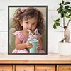 Diamond Painting -DIY Full Square Drill Pet Girl(45x55cm)
