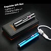  Portable Mini USB Electric Lighter, Windproof Flameless Lighters, Rechargeable Lighter,Plasma Lighter for Candle with LED Power Indicator