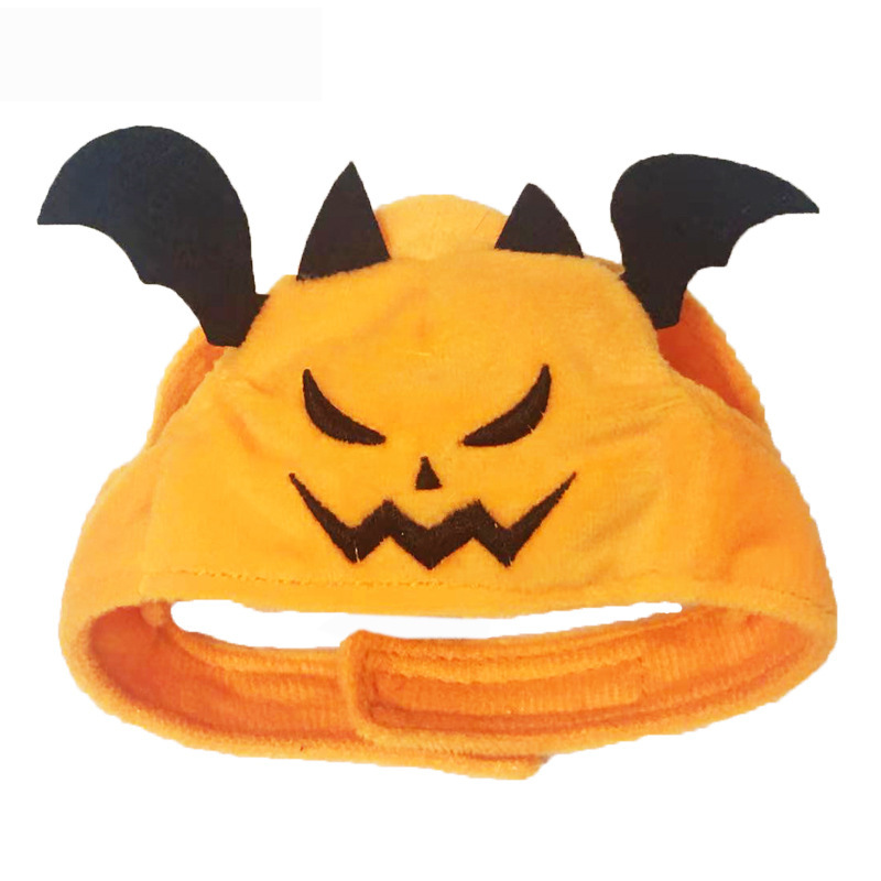 Chic Pumpkin Pet Hat - Halloween Cat & Dog Costume with Ear Holes