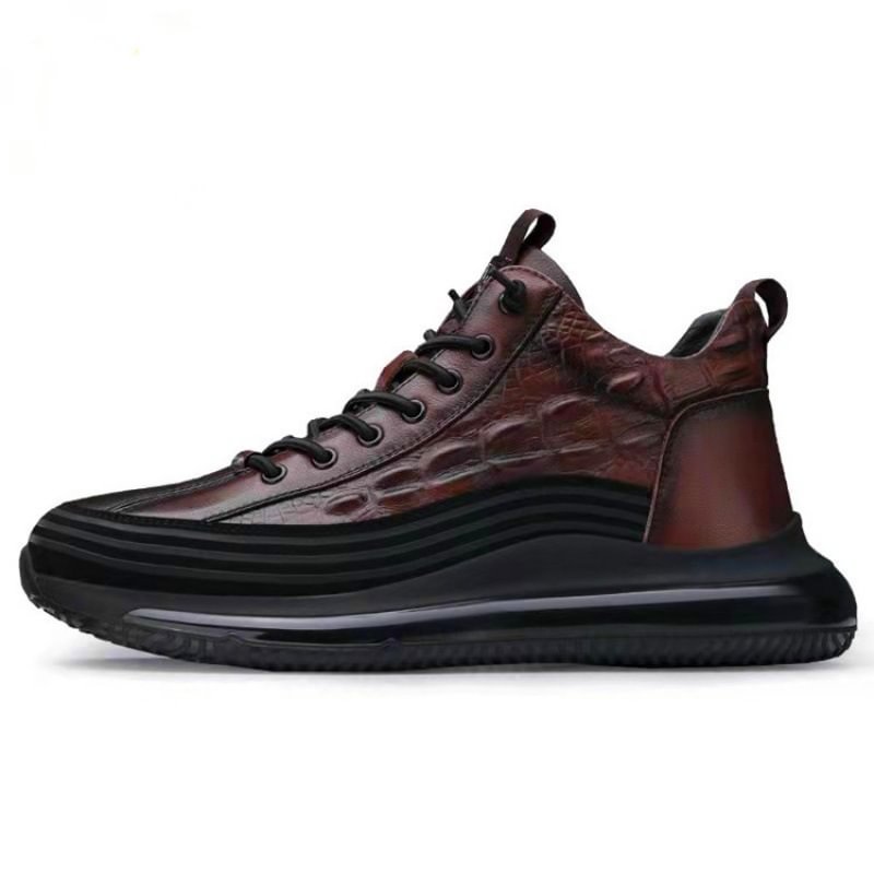 mens casual cowhide air cushion shoes