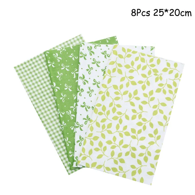 25x25cm and 25x20cm Printed Cotton Fabric Cloth Sewing Quilting Fabrics for Patchwork Needlework DIY Handmade Accessories