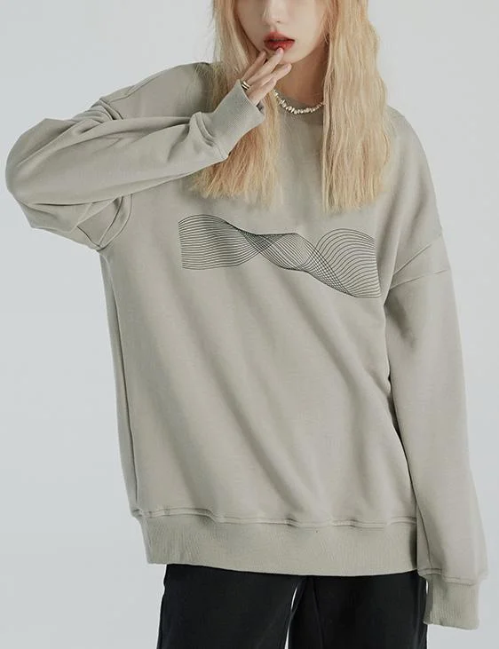 Bohemian khaki cotton crane tops prints short o neck shirts