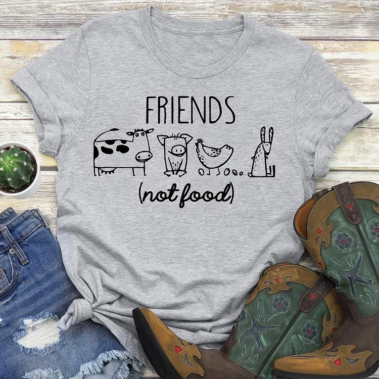 Friends Not Food   T-Shirt Tee-04555-Annaletters