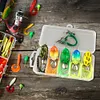 5Pcs Frog Soft Fishing Baits with Double Hooks for Saltwater Freshwater (3cm)