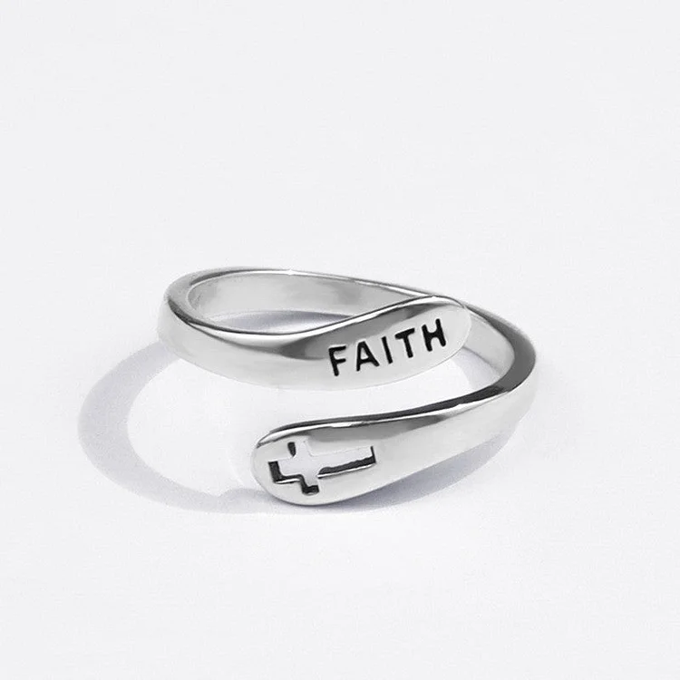 Faith Is All About Believing Cross Ring