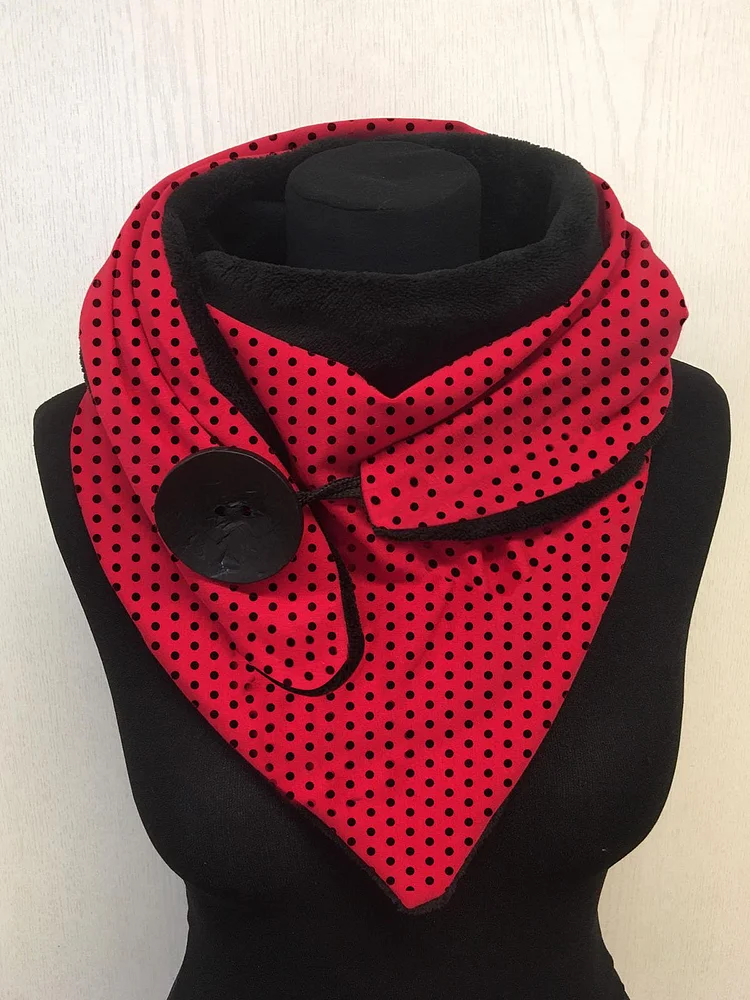 Polka Dot Casual Knitting Scarf