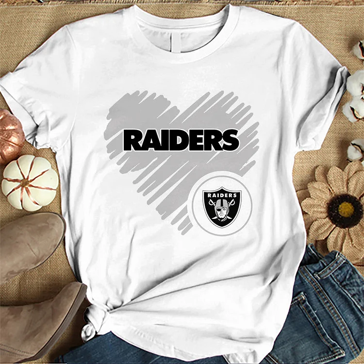 Las Vegas Raiders Women's White Relaxed T-Shirt