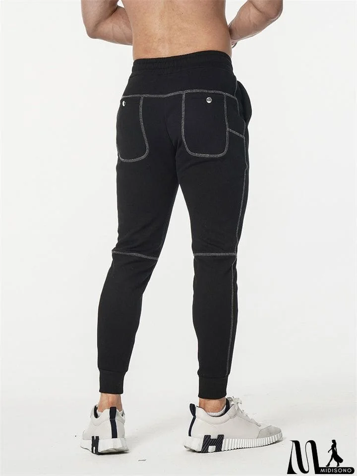 MidiSono - Male Autumn Casual Slim Fit Stretch Sweat Pants