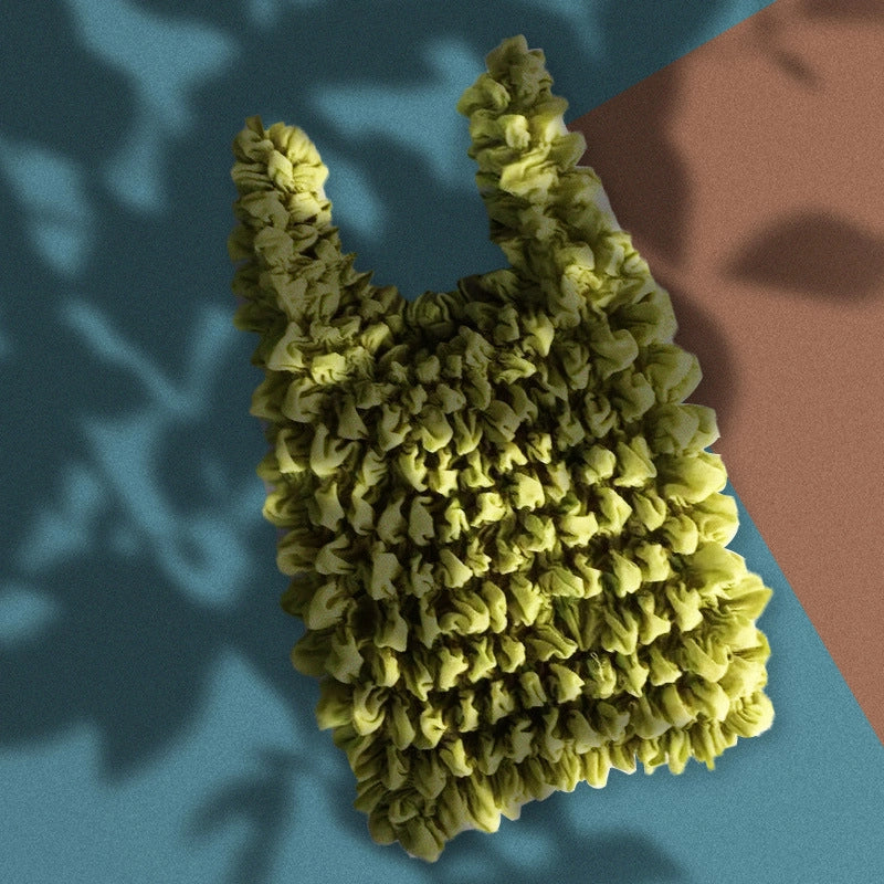 Casual Solid Color Polyester Household Shopping Bag 1 Piece