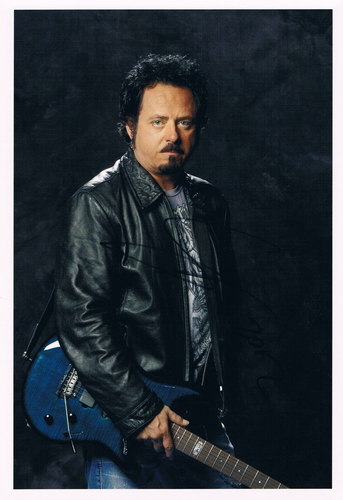 Steve Lukather 1957- genuine autograph Photo Poster painting 8x12