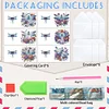 6PCS DIY Diamond Art Greeting Cards Congratulations Cards & Gifts (Dragonfly)