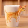3D Hand-painted Ceramic Mug Animal Coffee Cup