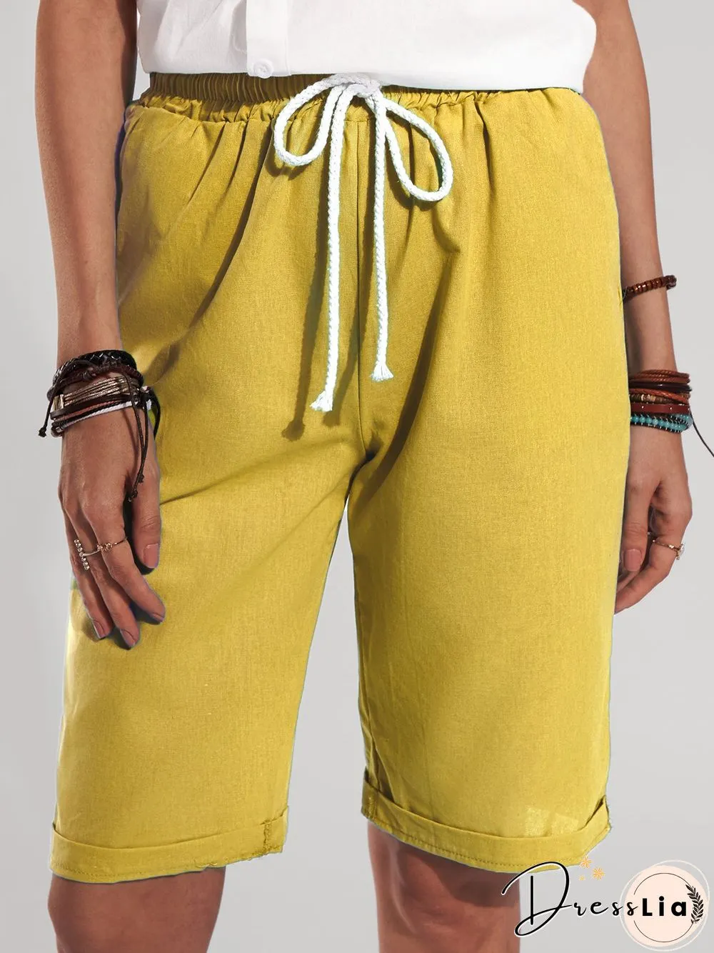 Cotton and linen women's trousers, thin casual pants, nine-point pants, five-point Shorts