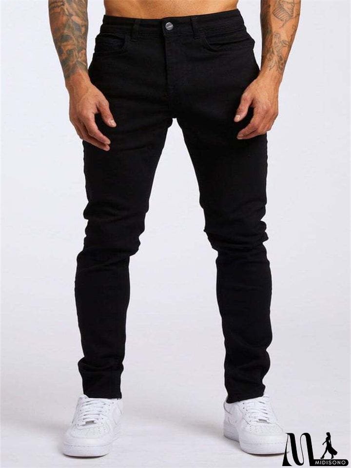 MidiSono - Men's Fashion Casual Slim Fit Demin Pants
