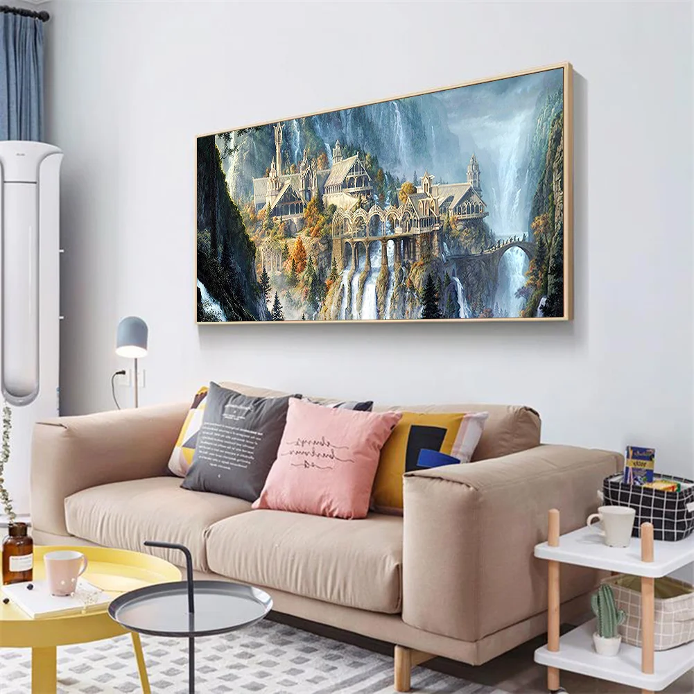 Diamond Painting - Full Square Drill - Mountain Attic(80*40cm)