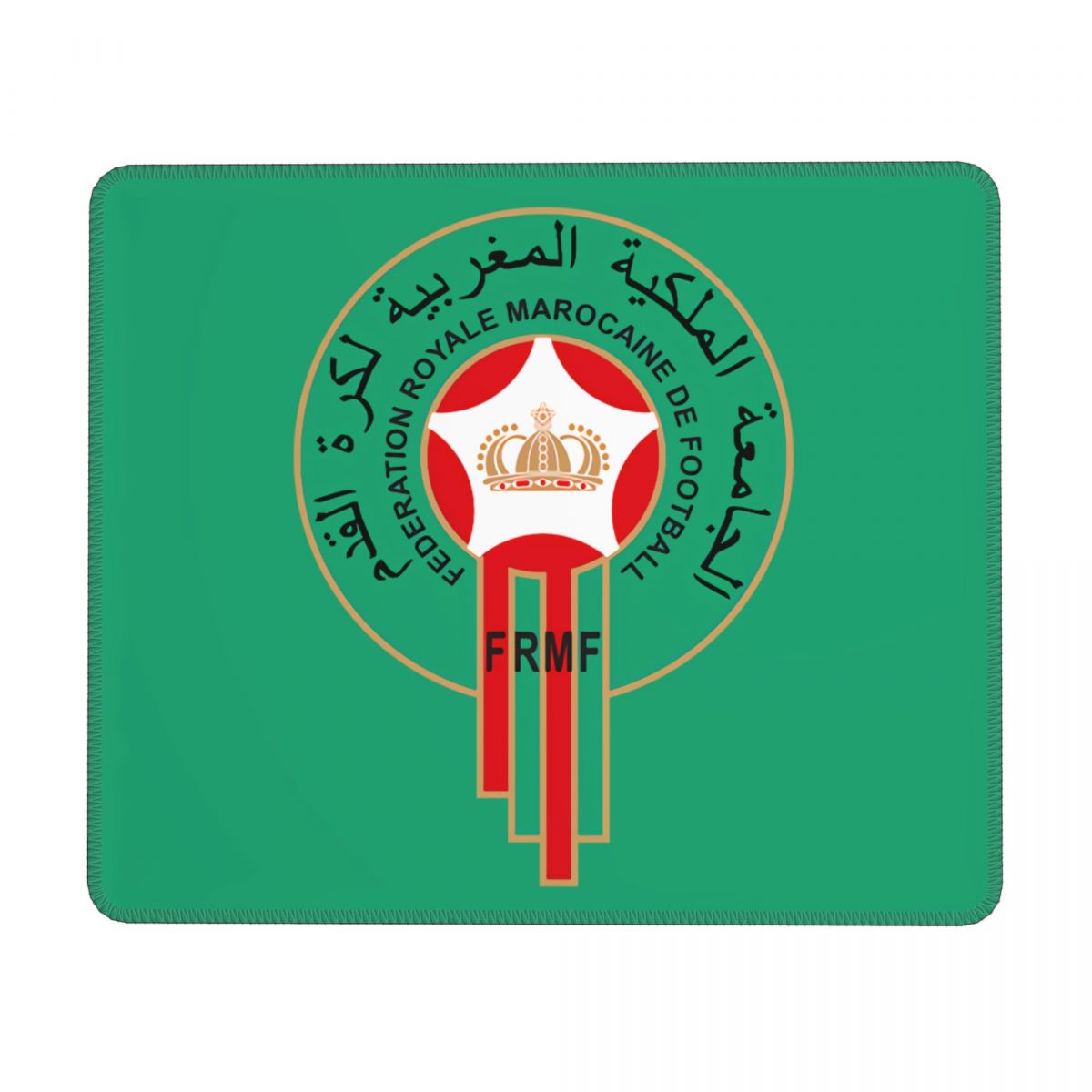 Morocco National Football Team Square Gaming Mouse Pad with Stitched Edge