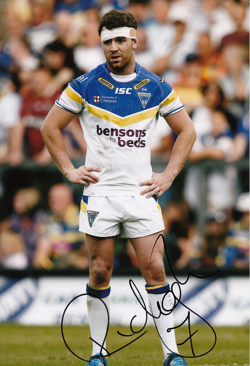 Warrington Wolves Hand Signed Richie Myler 12x8 Photo Poster painting.