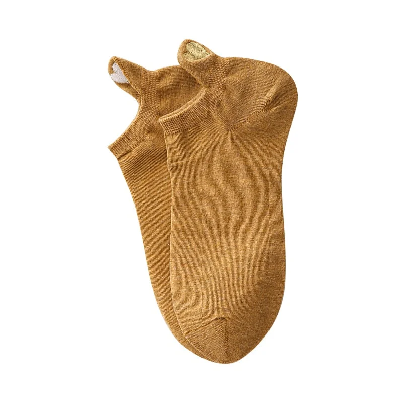 1 Pairs Women Short Socks Red Heart Cute College Fresh Female Socks Soft Cotton Summer Autumn Hot Sale Girls Sock Sox