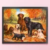 Labrador Dogs - 11CT Stamped Cross Stitch 50*40cm/19.69*15.75in