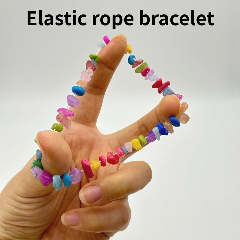 Vacation Bohemian Geometric Natural Stone Turquoise Bracelets In Bulk