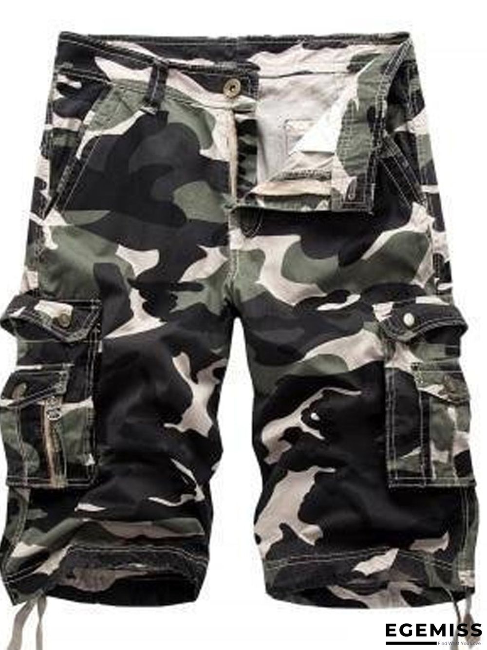 Men's Military Cargo Shorts Summer Camouflage Multi-Pocket Casual Shorts | EGEMISS