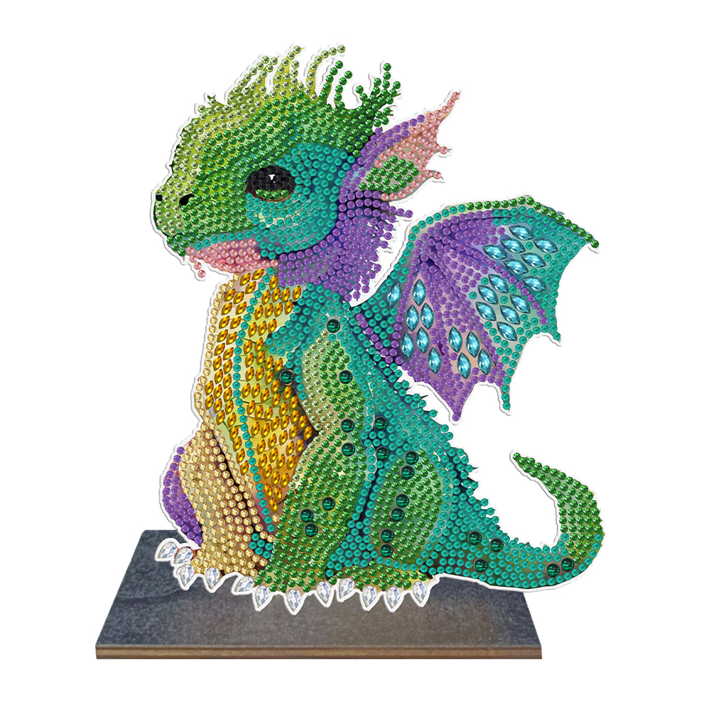 DIY Diamond Painting Desktop Dragon Ornaments