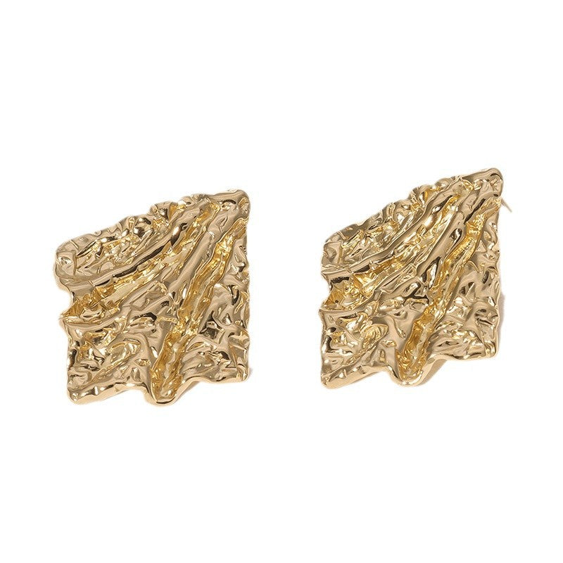 Ins Personality Exaggerated Design Earrings Cold Style Stainless Steel Earrings For Women