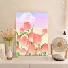 Tulip Flower - 9CT Full Beaded Cross Stitch Kit(40x49cm)