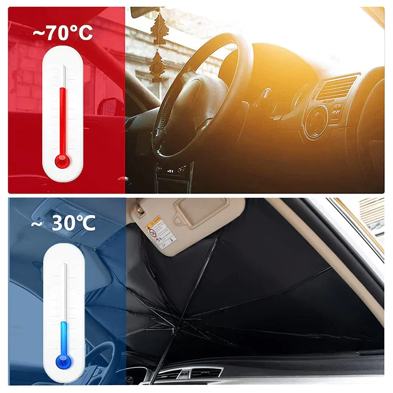 Car Windshield Anti-UV Heat Insulation Folding Sunshade