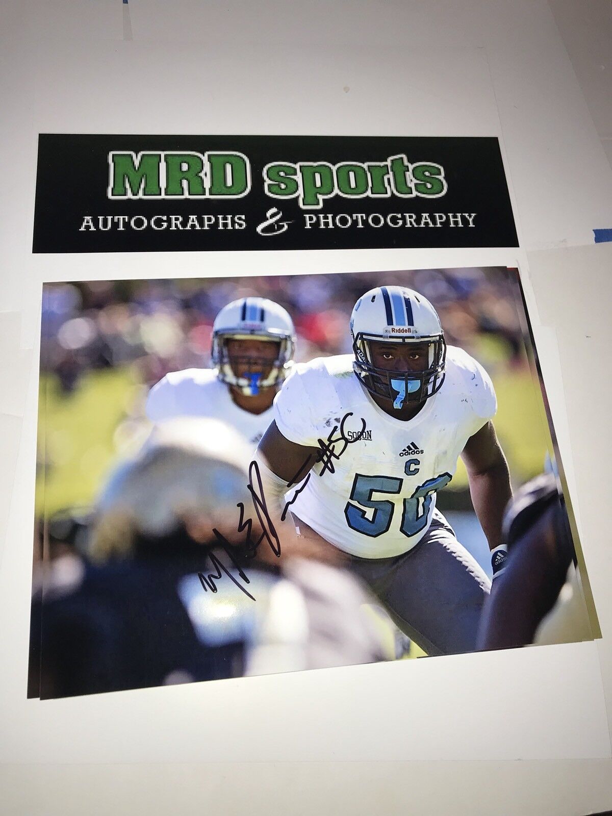 Myles Pierce Citadel Signed autographed 8x10 football Photo Poster painting