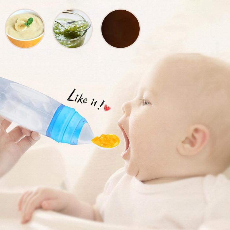 Baby Spoon Bottle Feeder Dropper Silicone Spoons for Feeding Medicine Kids  Toddler Cutlery Utensils Children Accessories Newborn