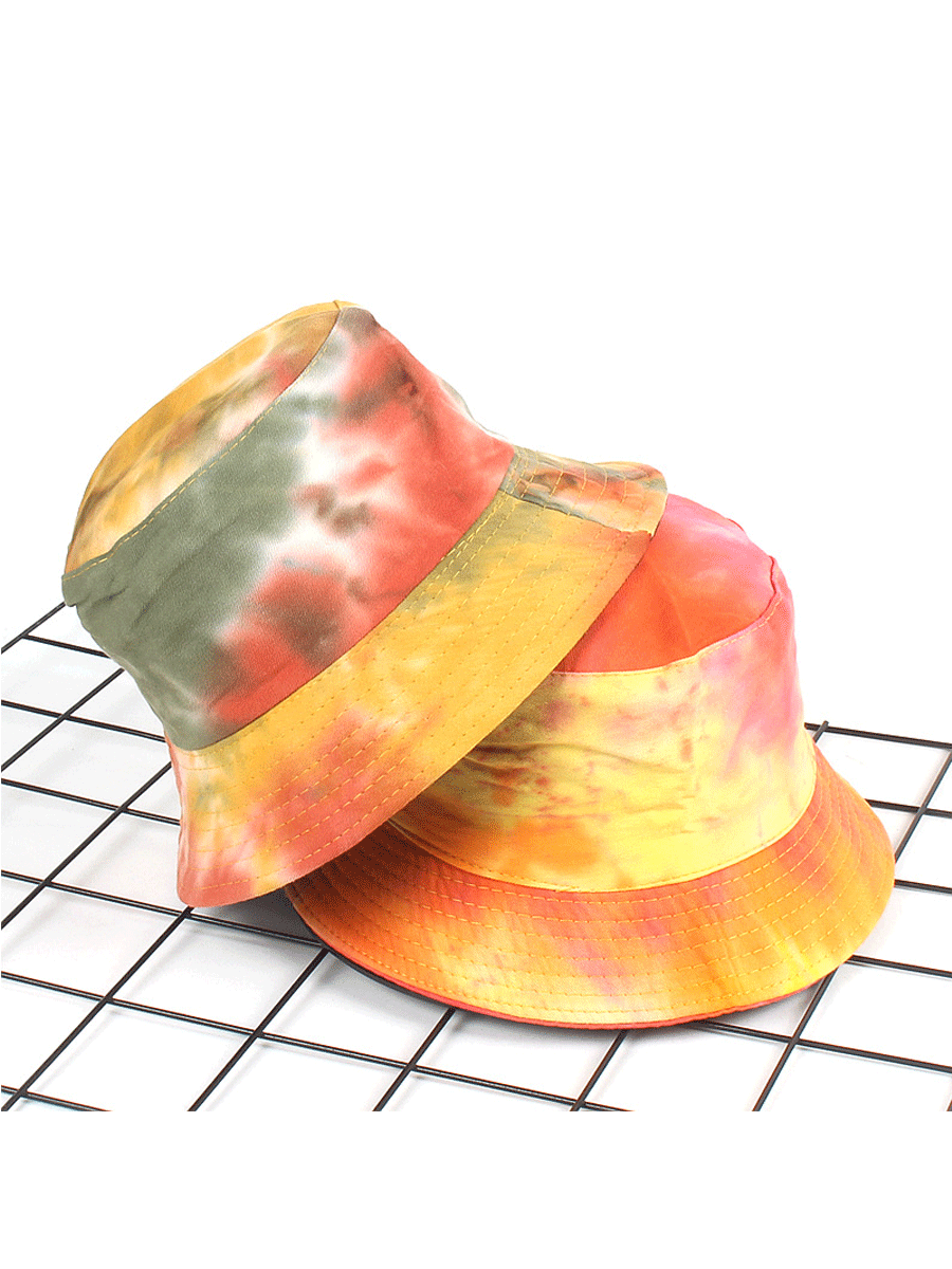 Colorful Tie-dye Sunshade Fisherman Hat