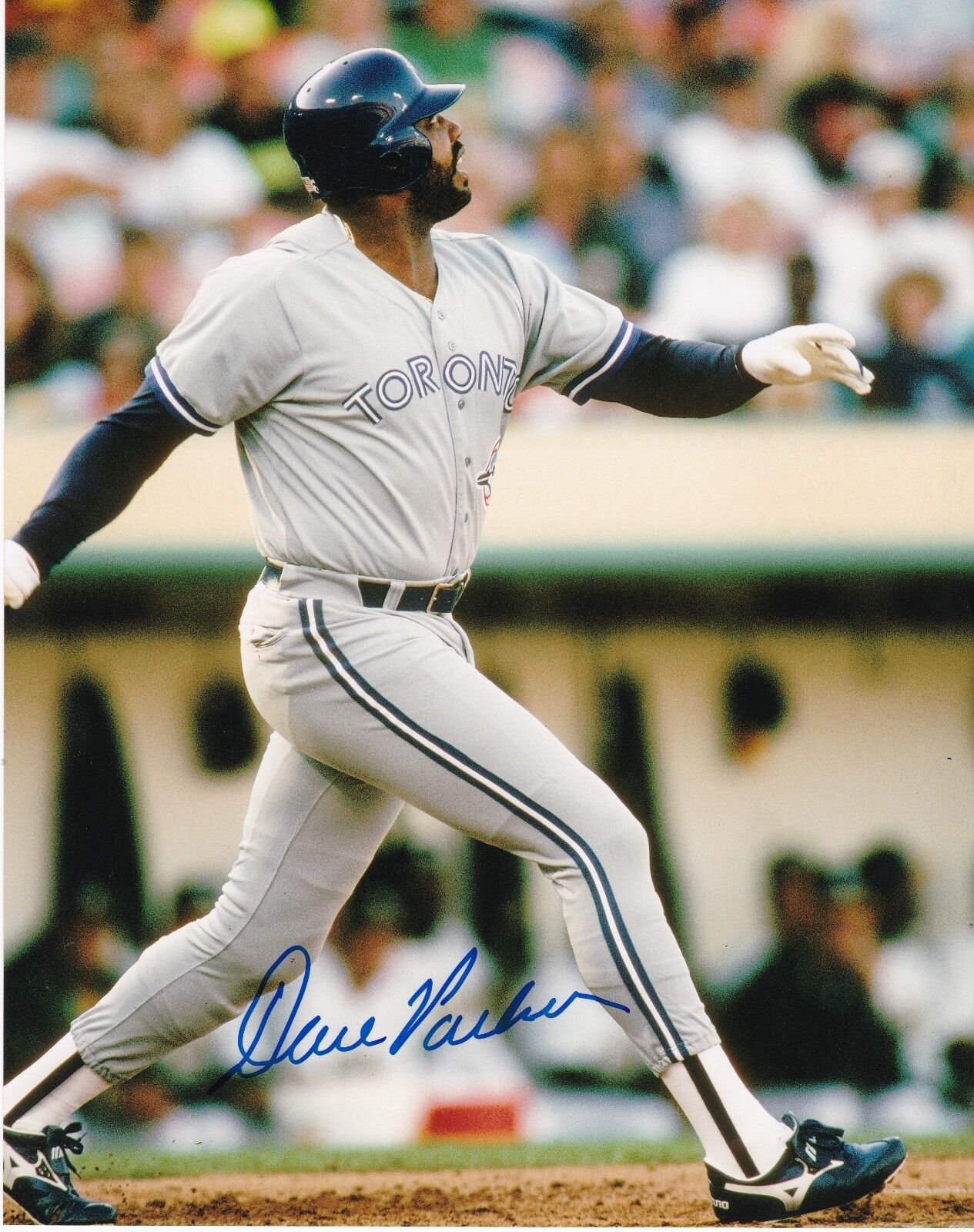 DAVE PARKER TORONTO BLUE JAYS ACTION SIGNED 8x10