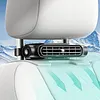 USB Type-C Car Seat Cooling Fan 3-Speed Adjustable Headrest Ventilation Fan