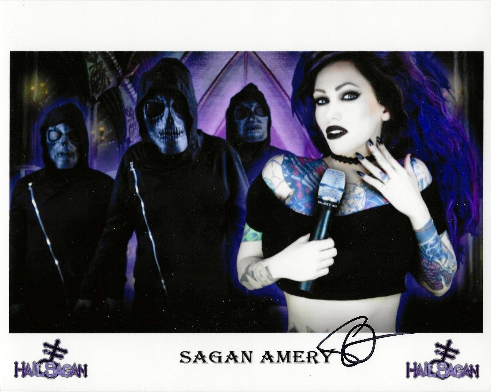 Sagan Amery of Hail Sagan band REAL hand SIGNED 8x10 Photo Poster painting #1 COA Autographed