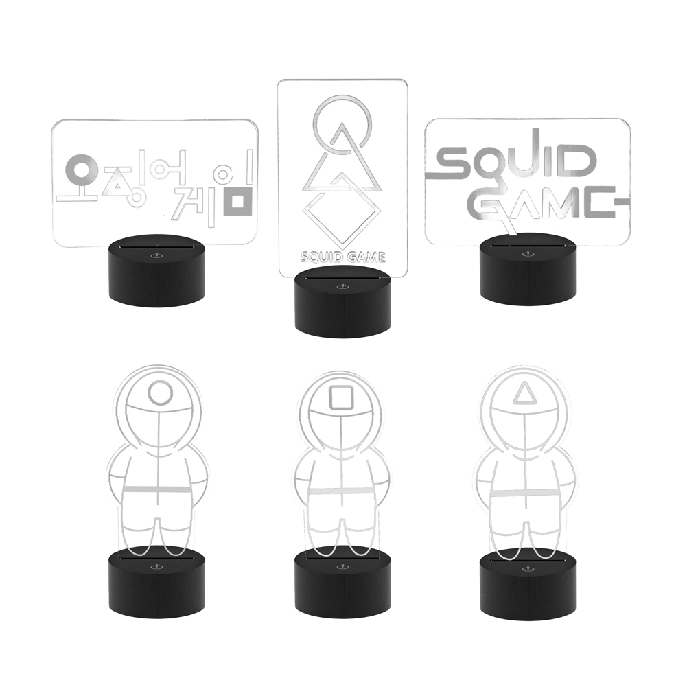 

3D Acrylic Korean Drama LED Table Night Lamp Creative Bedroom Desk Light, 501 Original