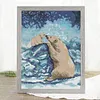 Polar Bear-14CT Stamped Cross Stitch 28*38cm/11.02*14.96in tapestrymarket
