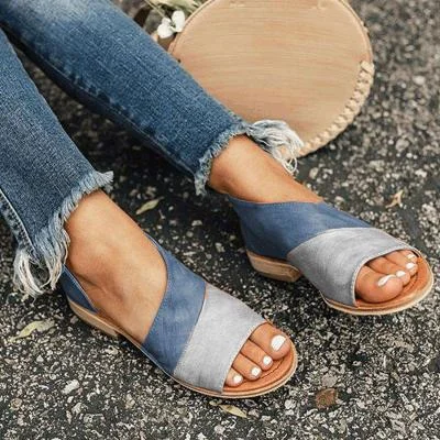 2019 Women Flat Sandals Female Fashion Gladiator Shoes Summer Comfortable Sandals Ladies Slip-on Party Office Shoes
